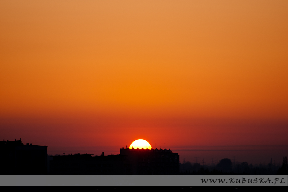 Wschód słońca od strony północnej, fot. Konrad Kubuśka