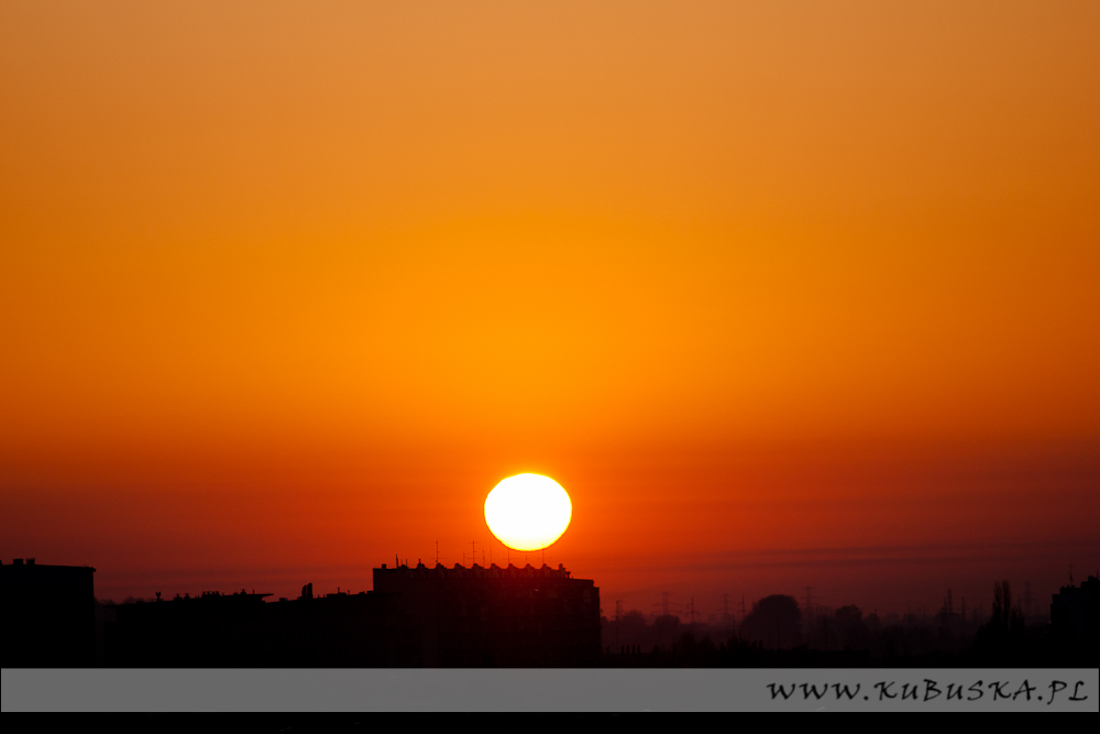 Wschód słońca od strony północnej, fot. Konrad Kubuśka