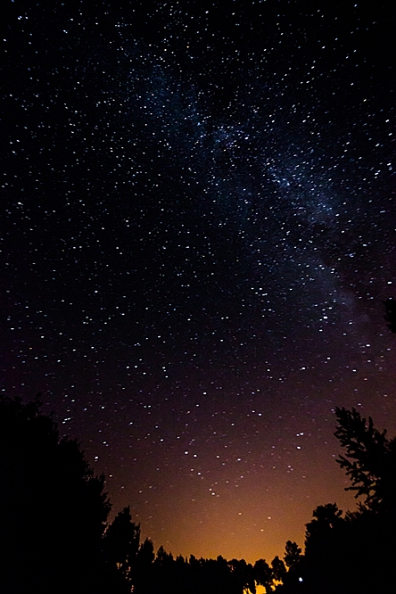 Nocne niebo nad Konaszówką, fot. Konrad Kubuśka